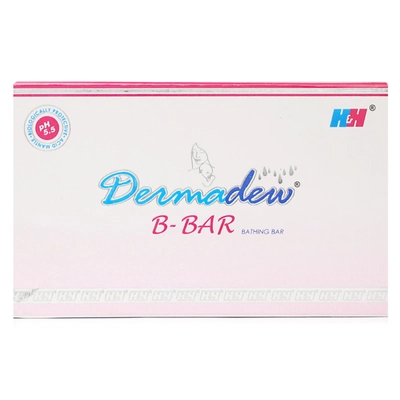 Dermadew B-Bar 75 gm | pH 5.5 | Hydrates Skin | Keep Skin Soft &amp; Smooth | For Baby's Delicate Skin, Pack of 1