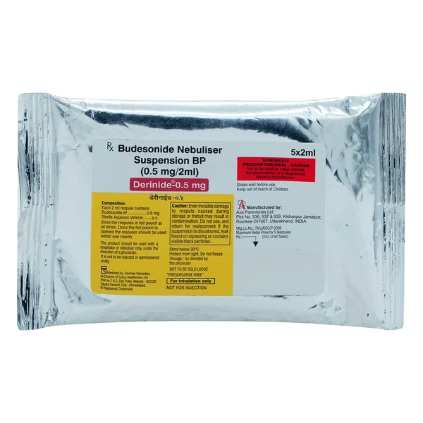 Derinide-0.5 mg Respules 5x2 ml