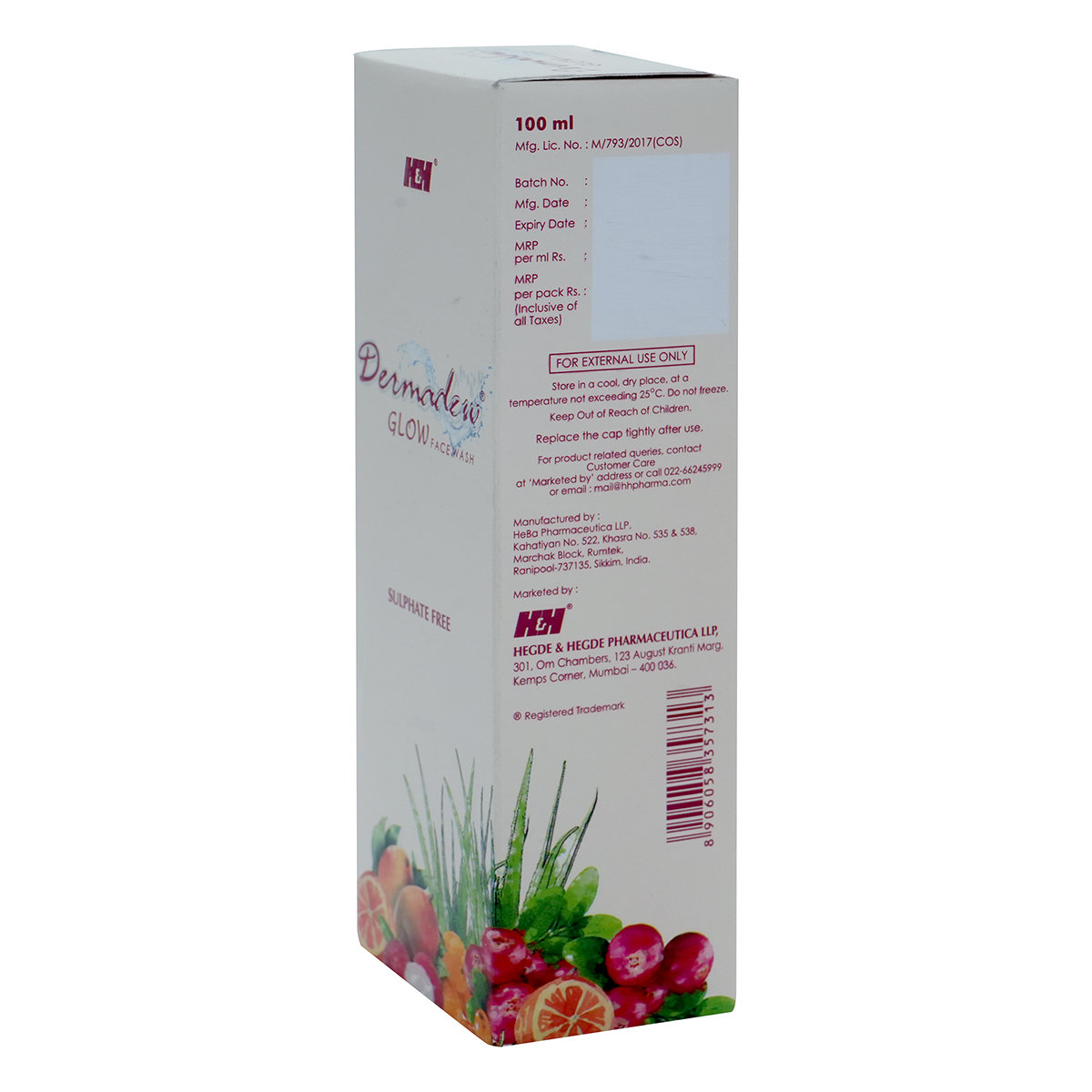 Dermadew Glow Face Wash 100 ml | Deep Cleansing | Purifies & Refreshes Skin, Pack of 1 Dermadew Glow Face Wash 100 ml | Deep Cleansing | Purifies & Refreshes Skin, Pack of 1