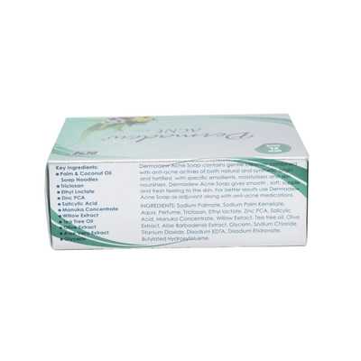 Dermadew Acne Soap 125 gm | Treat &amp; Prevent Acne | Gives Soft, Smooth &amp; Fresh Skin, Pack of 1