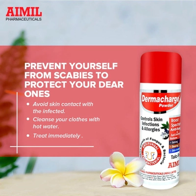 Aimil Dermacharge Dusting Powder 100 gm, Pack of 1