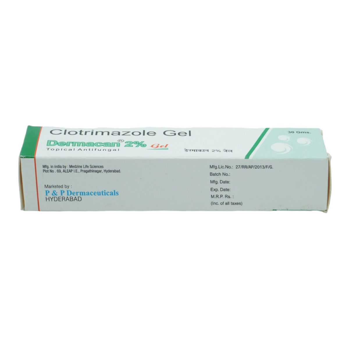 Dermacan 2% Gel 30 gm, Pack of 1 GEL Dermacan 2% Gel 30 gm, Pack of 1 GEL