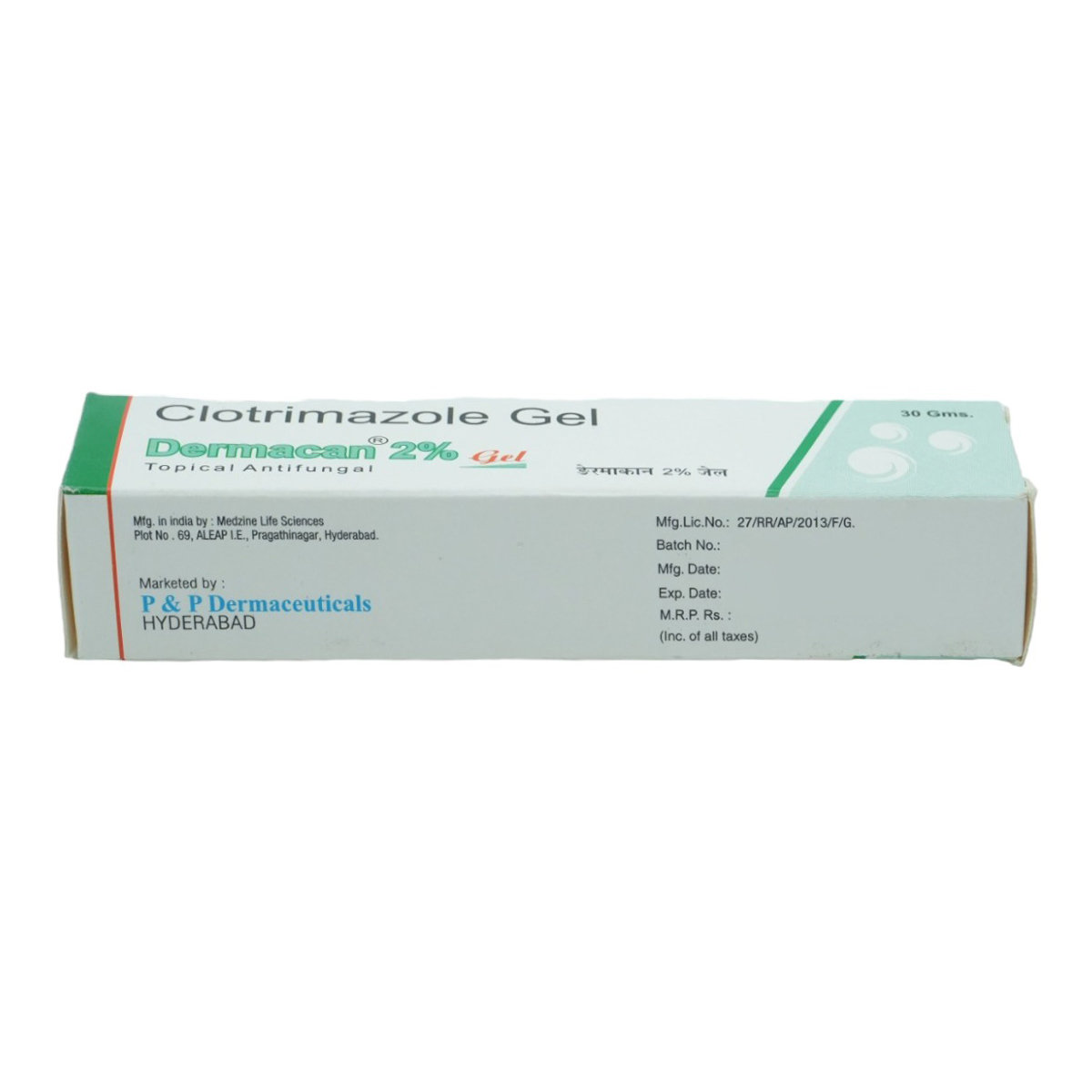 Dermacan 2% Gel 30 gm, Pack of 1 GEL Dermacan 2% Gel 30 gm, Pack of 1 GEL