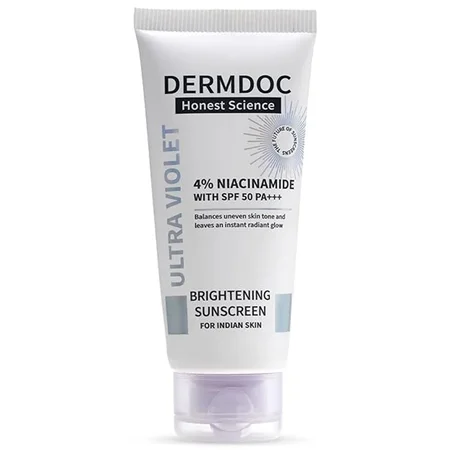 Dermdoc 4% Niacinamide SPF50 PA+ Sunscreen, 50 gm