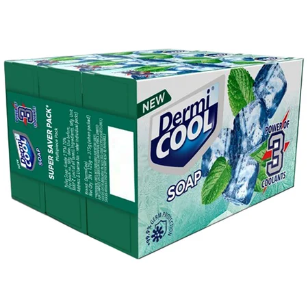 Dermicool Soap, 375 gm (3X125 gm)