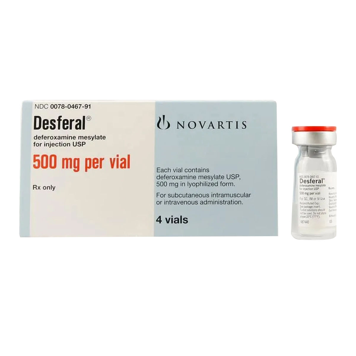 Buy Desferal 500 mg Injection 1's Online