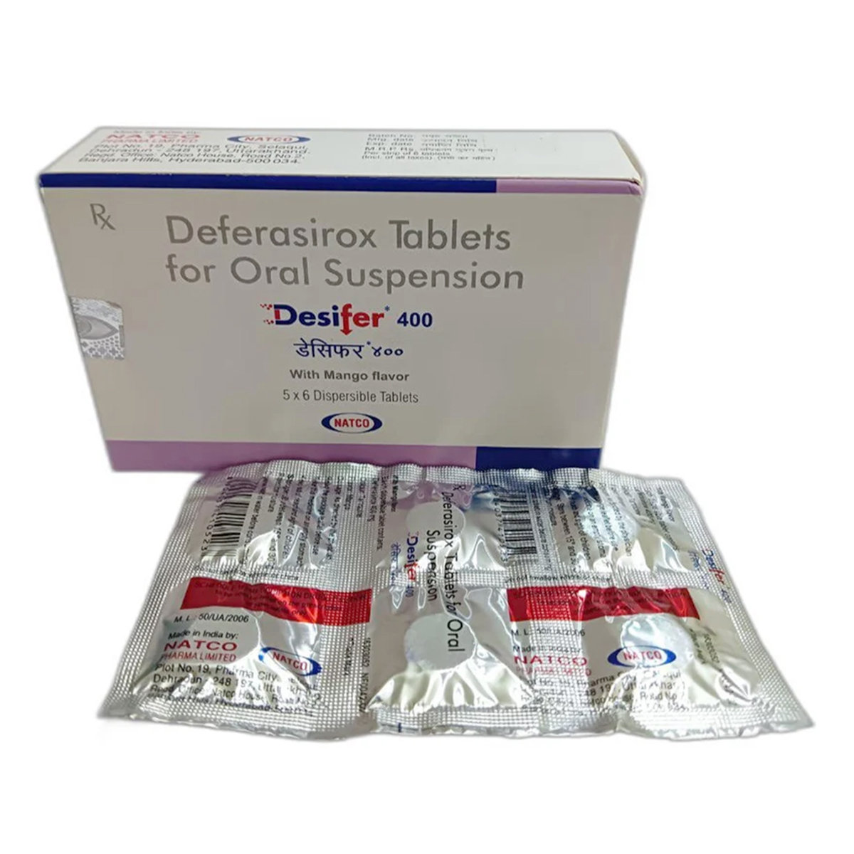 Desifer 400 mg Tablet 6's, Pack of 6 TABLETS Desifer 400 mg Tablet 6's, Pack of 6 TABLETS