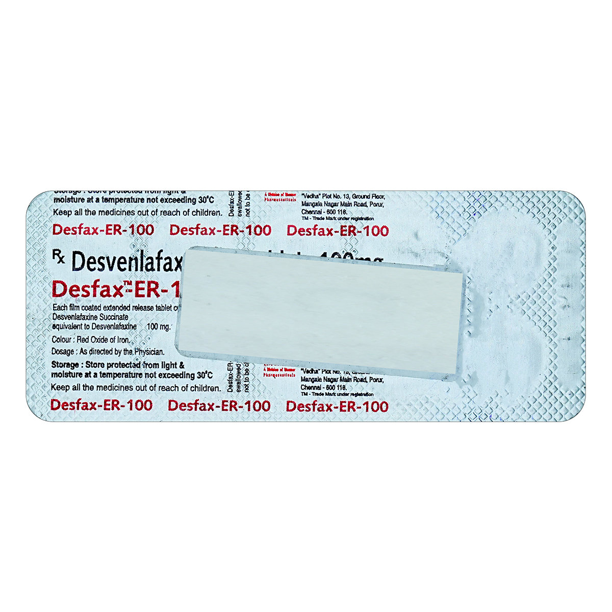Desfax ER 100 Tablet 10's, Pack of 10 TabletS Desfax ER 100 Tablet 10's, Pack of 10 TabletS