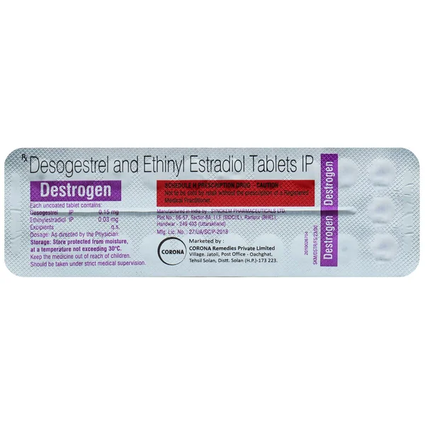 Destrogen Tablet 21's, Pack of 1 TABLET