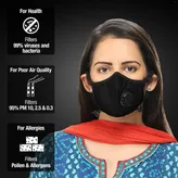 Dettol Cambridge N95 Basic Face Mask Black Medium, 1 Count, Pack of 1