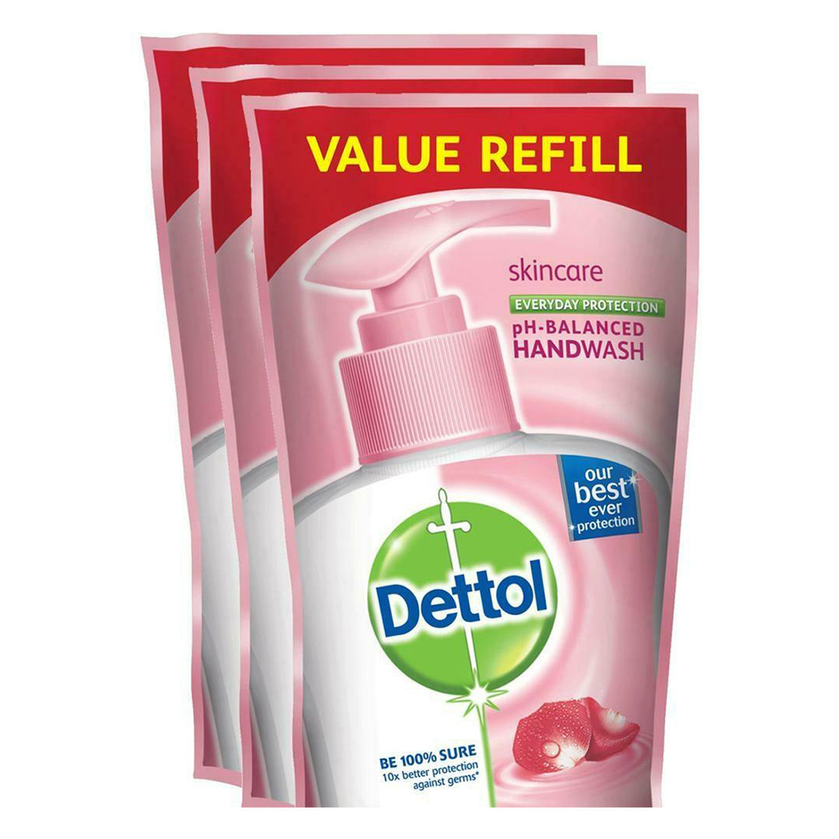 Buy Dettol Skincare Liquid Handwash, 525 ml Refill Pack (3 x 175 ml) Online