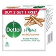 Dettol Moms Sandal Fragrance Soap, 75 gm (Buy 3, Get 1 Free)