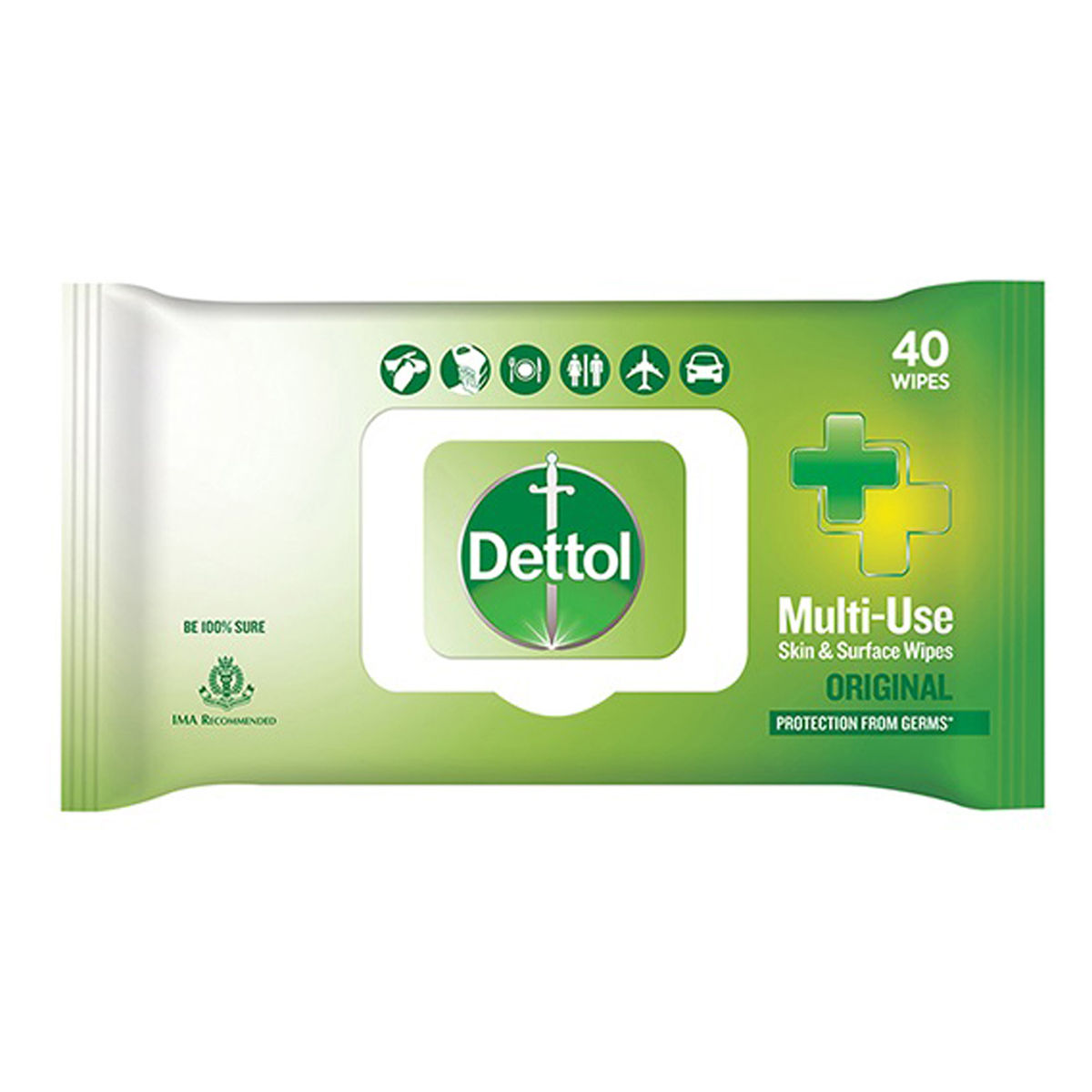 Buy Dettol Original Multi-Use Skin & Surface Wipes, 40 Count Online
