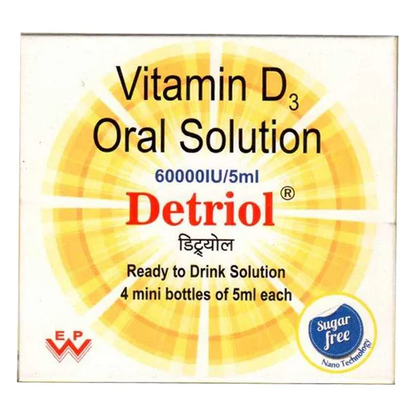 Detriol Sugar Free 60K Oral Solutionu 5 ml