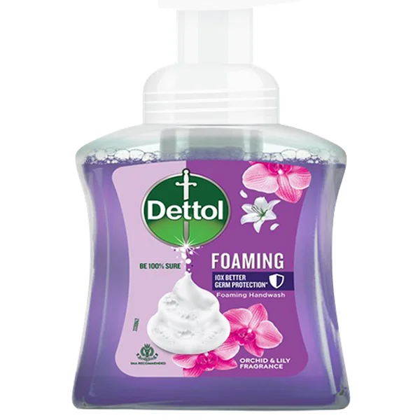 Dettol Orchid &amp; Lily Foaming Handwash Pump, 250ml, Pack of 1