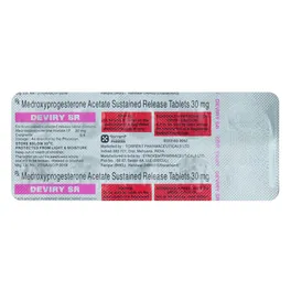 Deviry SR 30 mg Tablet | Uses, Side Effects, Price | Apollo Pharmacy