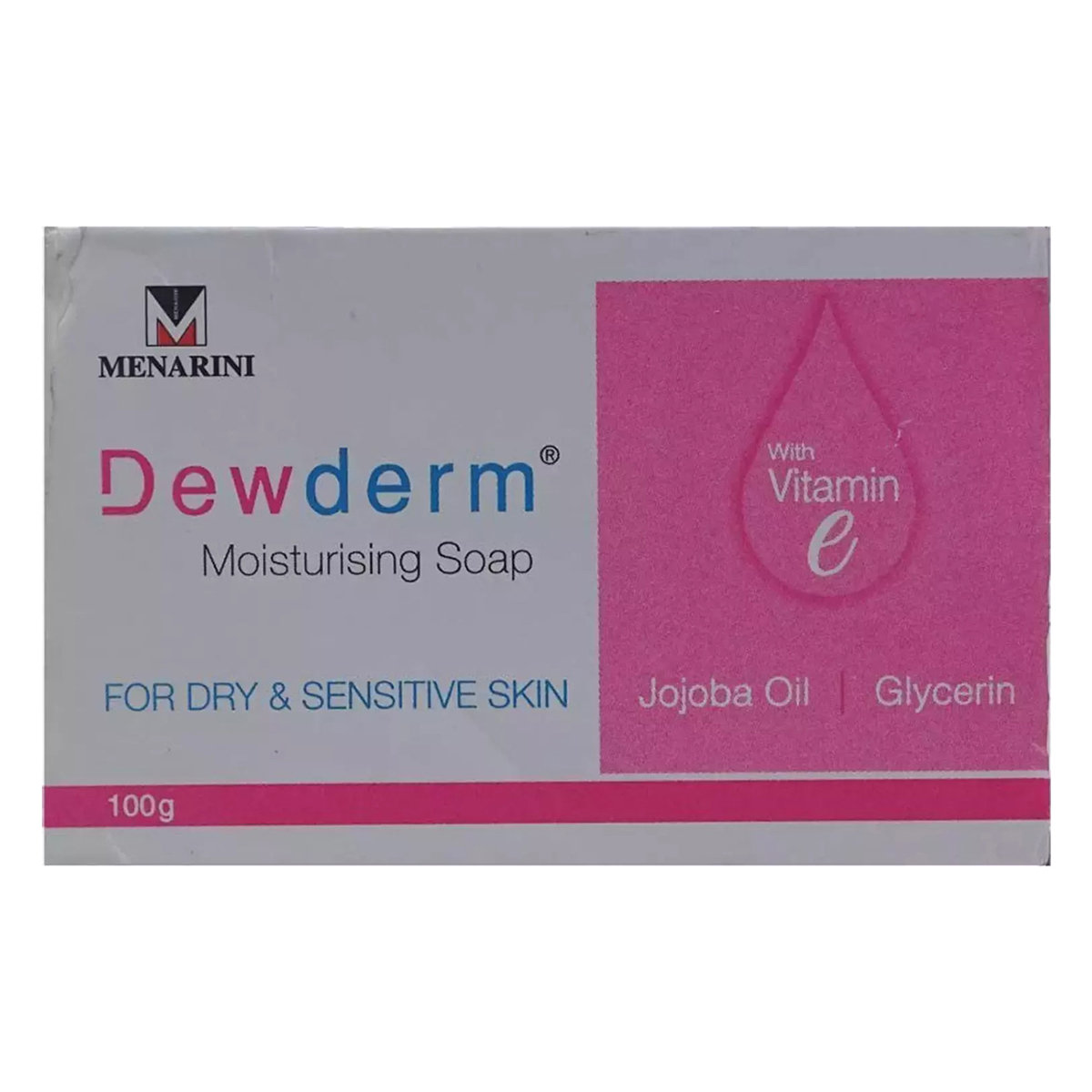 Dewderm Soap 100 gm | Jojoba Oil, Vitamin E & Glycerin | Noruishes Rough & Dry Skin | For Dry & Sensitive Skin, Pack of 1 Dewderm Soap 100 gm | Jojoba Oil, Vitamin E & Glycerin | Noruishes Rough & Dry Skin | For Dry & Sensitive Skin, Pack of 1