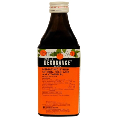 Dexorange Syrup 200 ml, Pack of 1 SYRUP