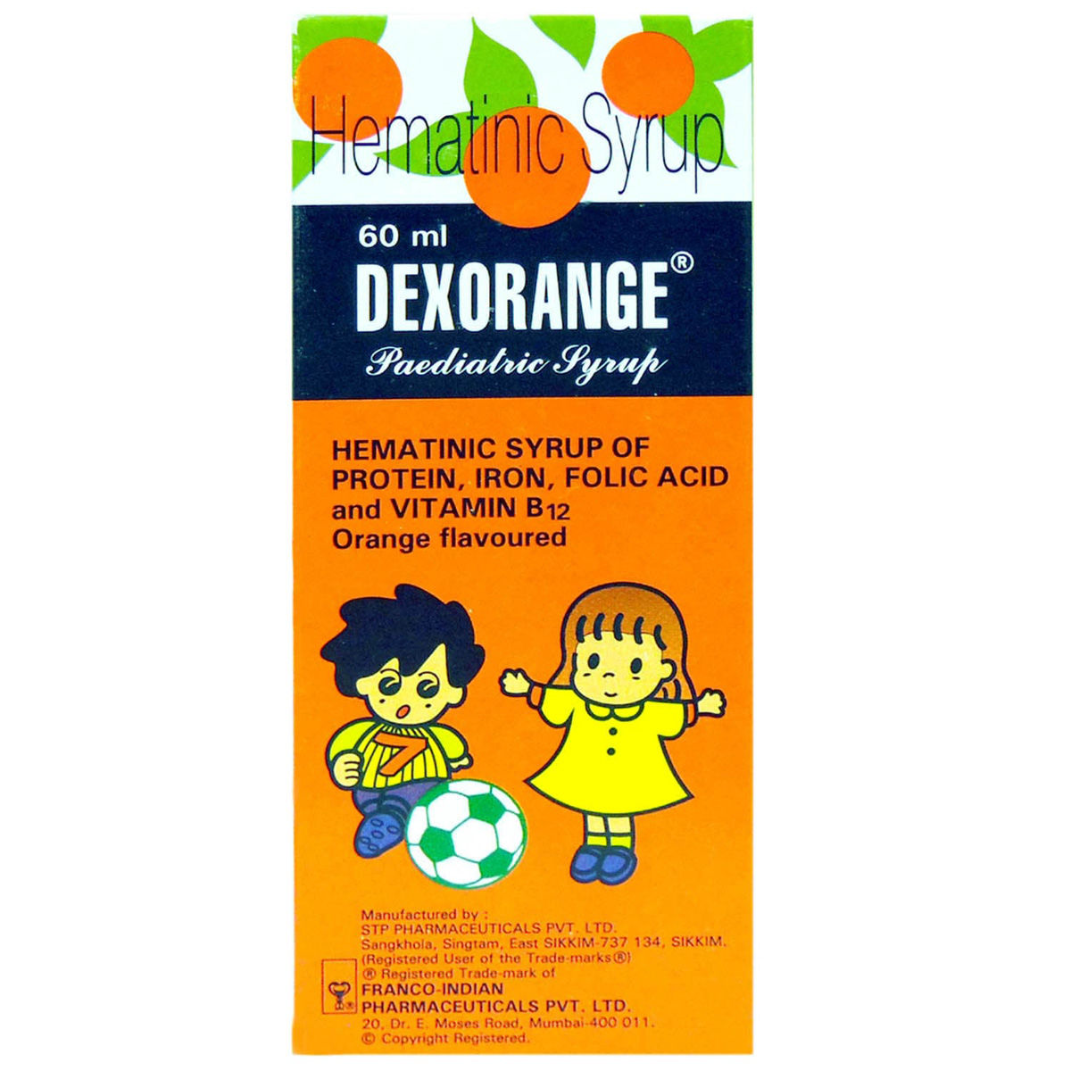 Buy Dexorange Paediatric Orange Syrup 60 ml Online