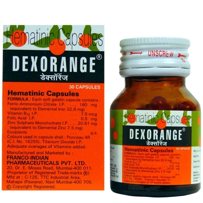 Dexorange Capsule 30's, Pack of 1 CAPSULE