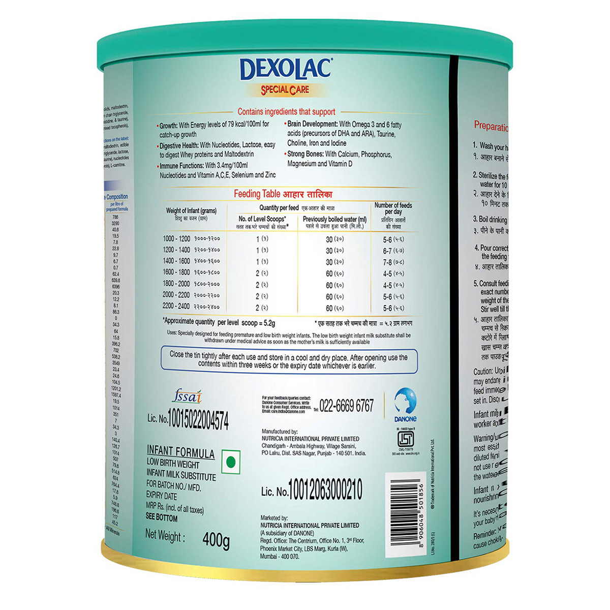 Dexolac Special Care Infant Formula Powder, 400 gm, Pack of 1 Dexolac Special Care Infant Formula Powder, 400 gm, Pack of 1