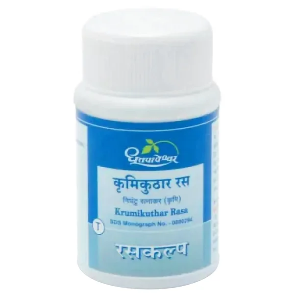 Dhootapapeshwar Krumikuthara Rasa, 60 Tablets