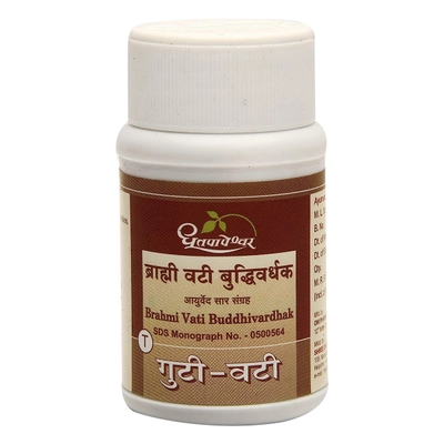 Dhootapapeshwar Brahmi Vati Buddhivardhak, 60 Tablets, Pack of 1