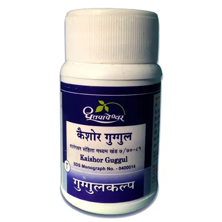 Dhootapapeshwar Kaishor Guggul, 60 Tablets