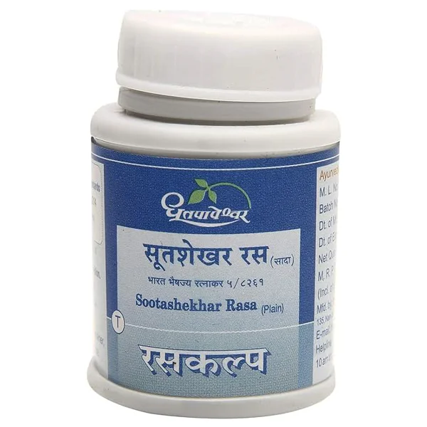 Dhootapapeshwar Sootashekhar Rasa Plain, 100 Tablets, Pack of 1