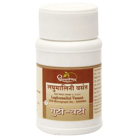Dhootapapeshwar Laghumalini Vasant Rasa, 50 Tablet