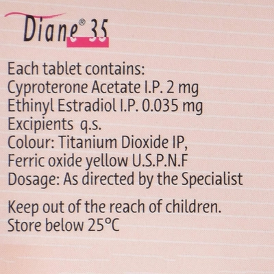 Diane 35 Tablet 21's, Pack of 1 TABLET