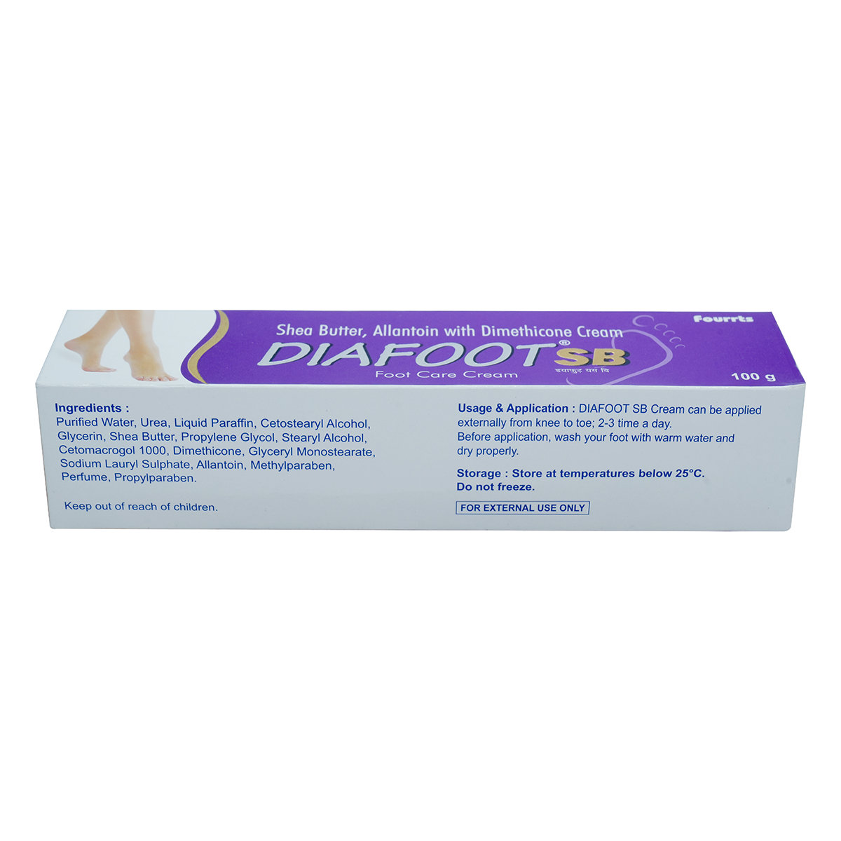Diafoot SB Foot Cream 100 gm | Shea Butter, Allantoin & Dimethicone | For Cracked Heels & Dry Skin, Pack of 1 Diafoot SB Foot Cream 100 gm | Shea Butter, Allantoin & Dimethicone | For Cracked Heels & Dry Skin, Pack of 1