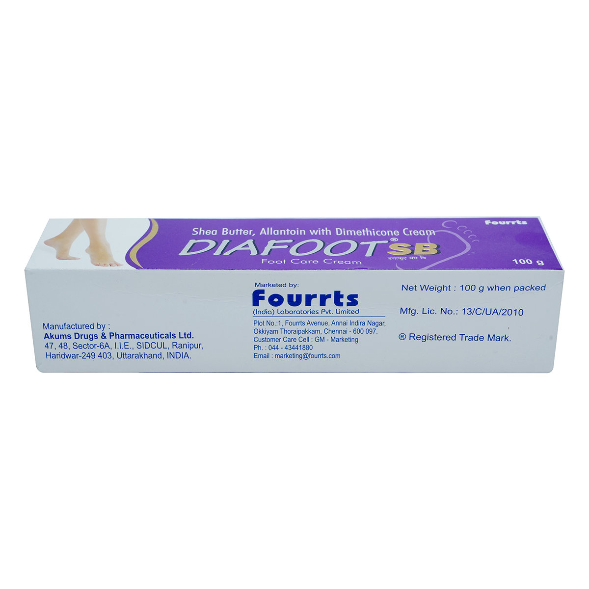 Diafoot SB Foot Cream 100 gm | Shea Butter, Allantoin & Dimethicone | For Cracked Heels & Dry Skin, Pack of 1 Diafoot SB Foot Cream 100 gm | Shea Butter, Allantoin & Dimethicone | For Cracked Heels & Dry Skin, Pack of 1