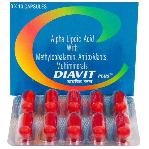 Diavit Plus Capsule 10's, Pack of 10 CAPSULES