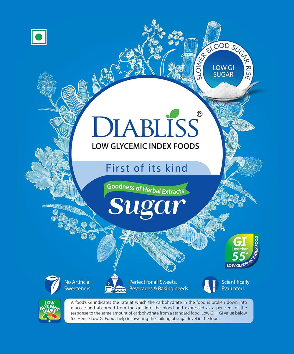Diabliss Diabetic Friendly Cane Sugar, 500 gm, Pack of 1 Diabliss Diabetic Friendly Cane Sugar, 500 gm, Pack of 1