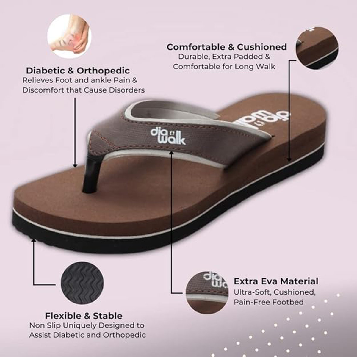 Dr. Sayani's Diabetic Footwear Gents Diawalk, 1 Count, Pack of 1 Dr. Sayani's Diabetic Footwear Gents Diawalk, 1 Count, Pack of 1