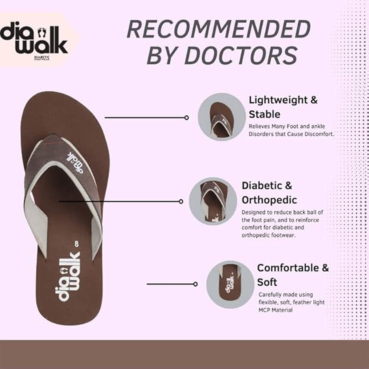 Dr. Sayani's Diabetic Footwear Gents Diawalk, 1 Count, Pack of 1 Dr. Sayani's Diabetic Footwear Gents Diawalk, 1 Count, Pack of 1