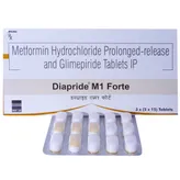 Diapride M1 Forte Tablet 15's, Pack of 15 TABLETS