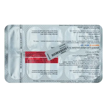 Diamicron XR Mex 60/1000 Tablet 10's