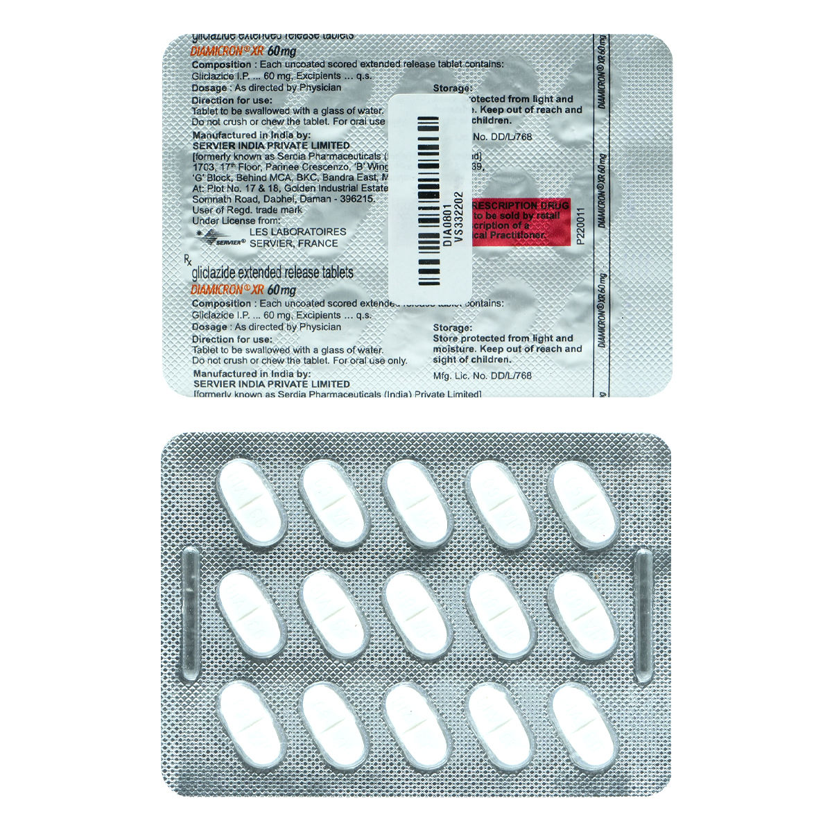 Diamicron XR 60 mg Tablet | Uses, Side Effects, Price | Apollo Pharmacy