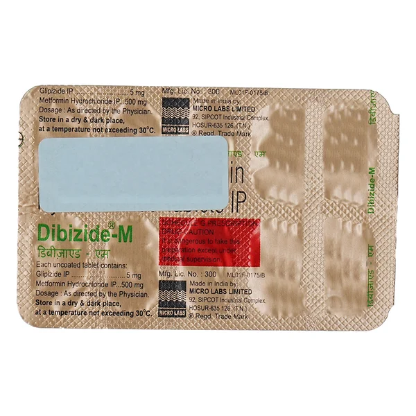 Dibizide-M Tablet 10's, Pack of 10 TABLETS