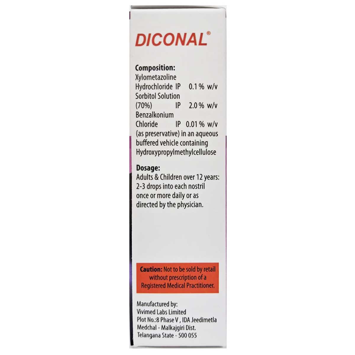 Diconal Nasal Drops 10 ml, Pack of 1 Diconal Nasal Drops 10 ml, Pack of 1