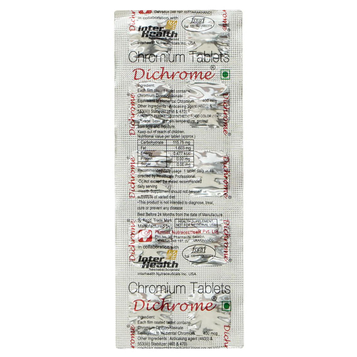 Buy Dichrome Tablet 10's Online