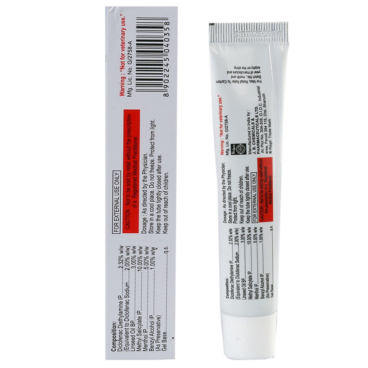 Dicloran Gel 30 gm, Pack of 1 Gel Dicloran Gel 30 gm, Pack of 1 Gel