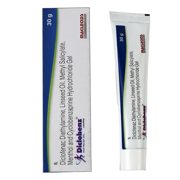 Diclobenz Gel 30 gm, Pack of 1 GEL