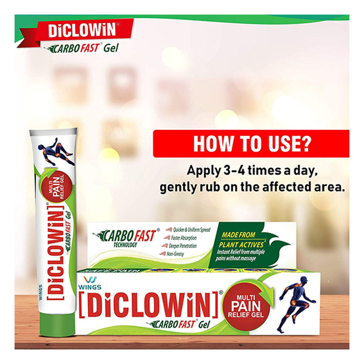 Diclowin Carbofast Gel 5G, Pack of 1 GEL Diclowin Carbofast Gel 5G, Pack of 1 GEL