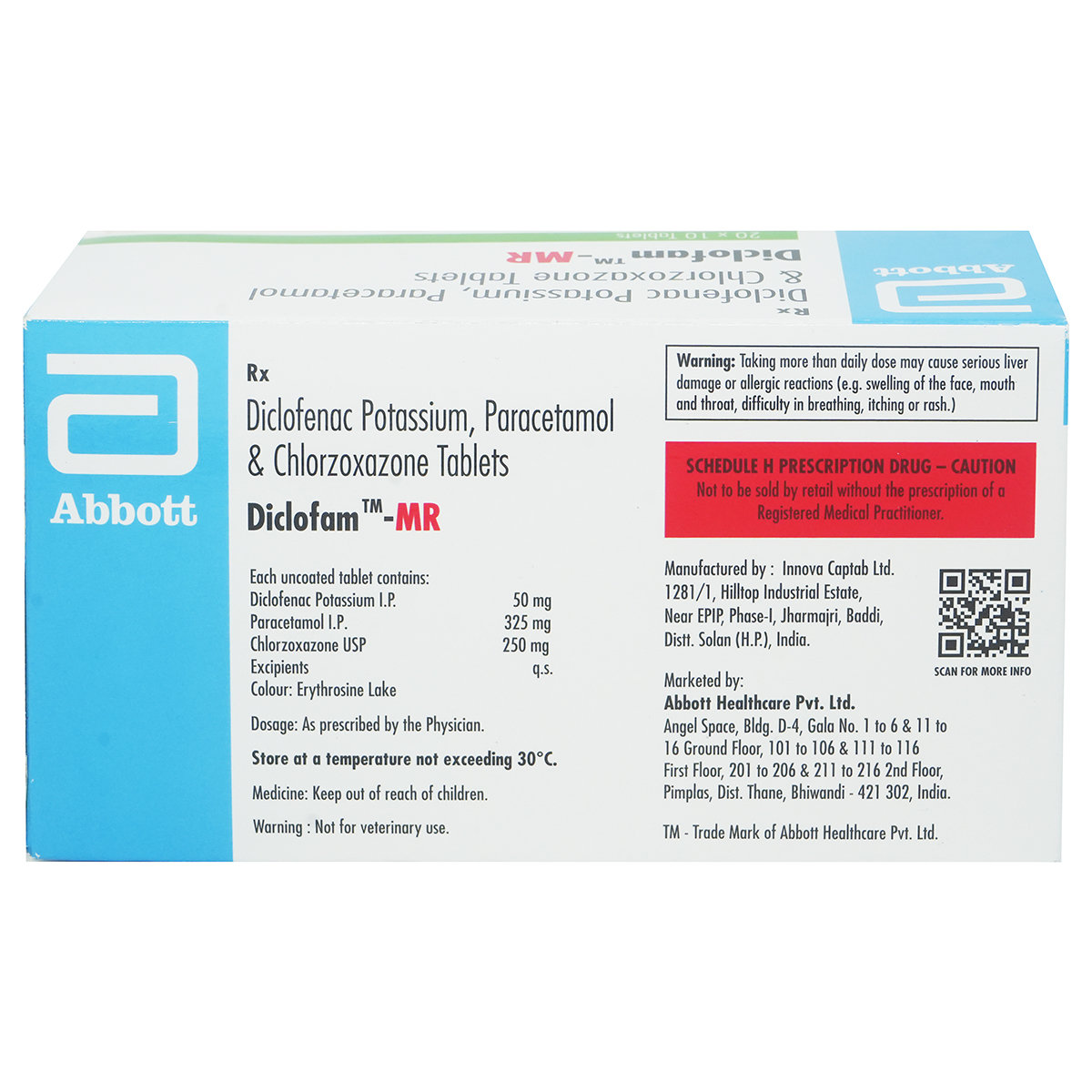 Diclofam-MR Tablet 10's, Pack of 10 TabletS Diclofam-MR Tablet 10's, Pack of 10 TabletS