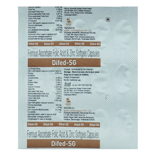 Difed-SG Softgel Capsule 15's