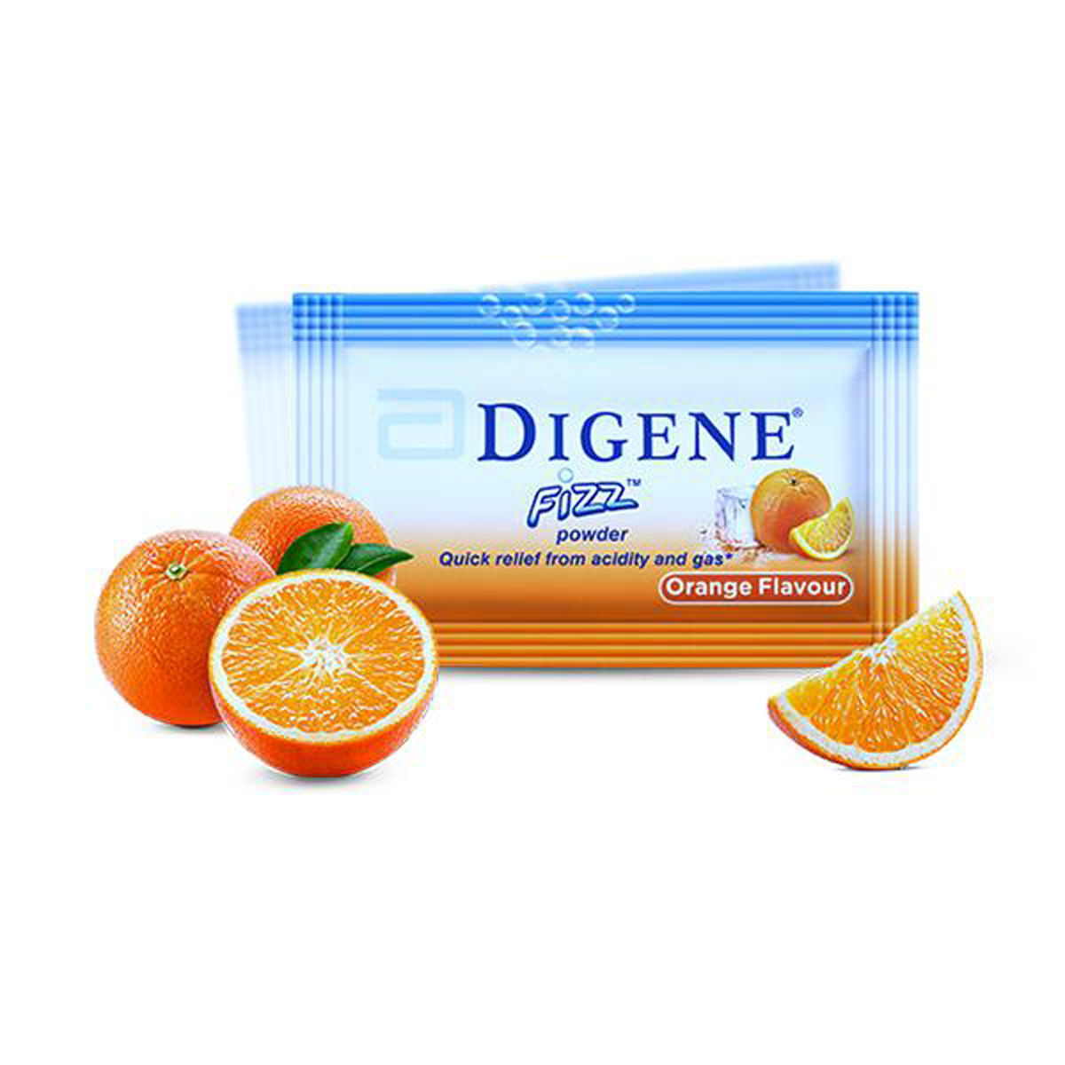 Buy Digene Fizz Orange Flavoured Powder, 5 gm Online