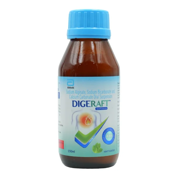 Digeraft Mint Oral Suspension 150 ml, Pack of 1 ORAL SUSPENSION